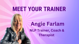 This image shows Angela Farlam, trainer, nlp coach and therapist.